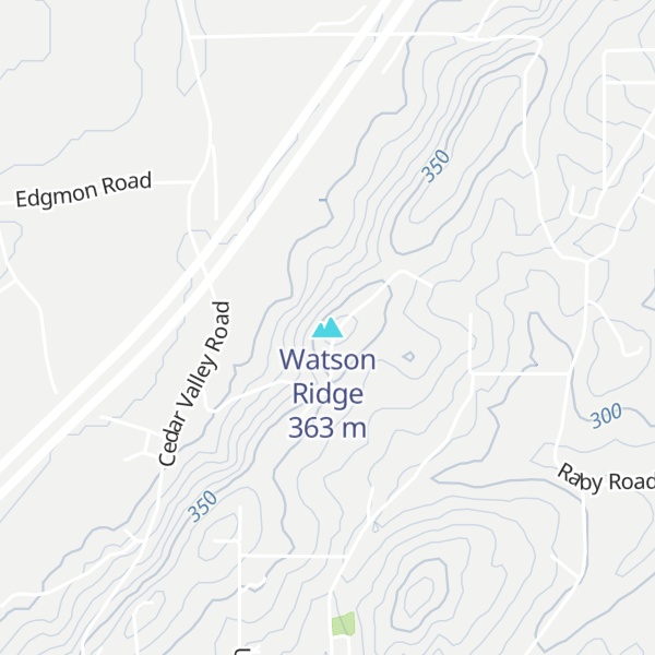 Map of Watson Ridge
