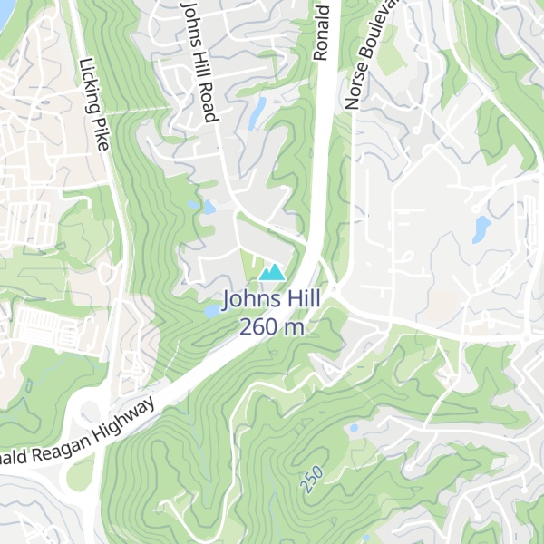 Map of Johns Hill