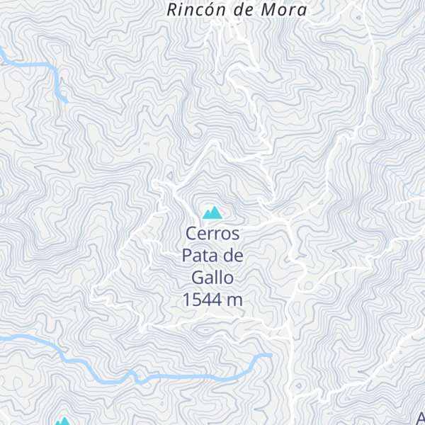 Map of Cerros Pata de Gallo