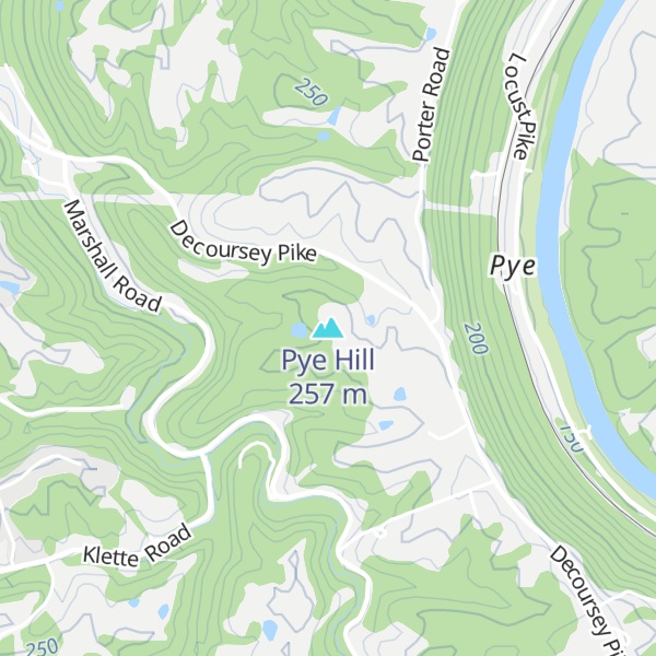 Map of Pye Hill