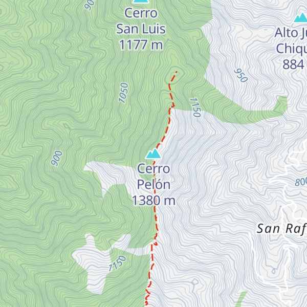 Map of Cerro Pelón