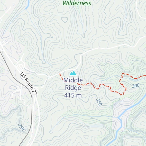 Map of Middle Ridge