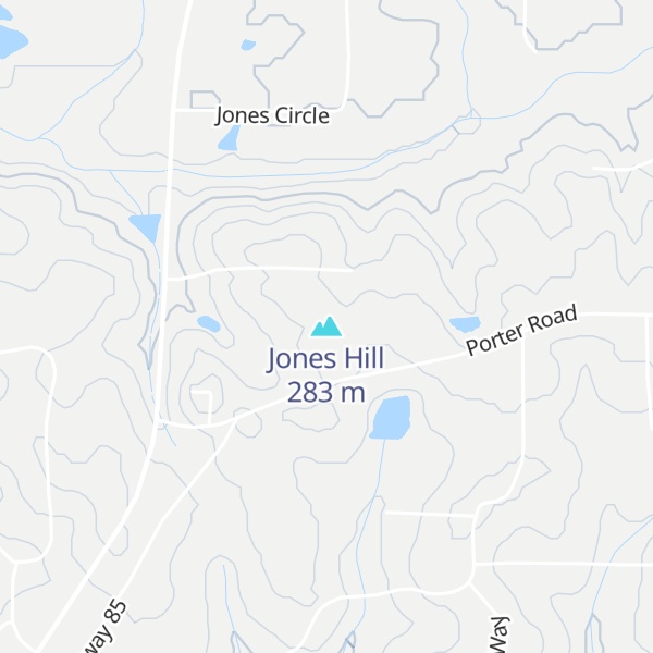Map of Jones Hill