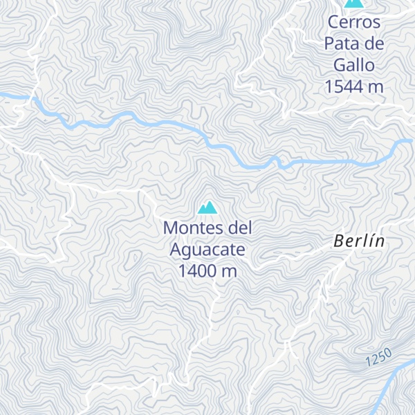 Map of Montes del Aguacate
