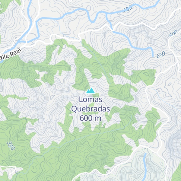 Map of Lomas Quebradas