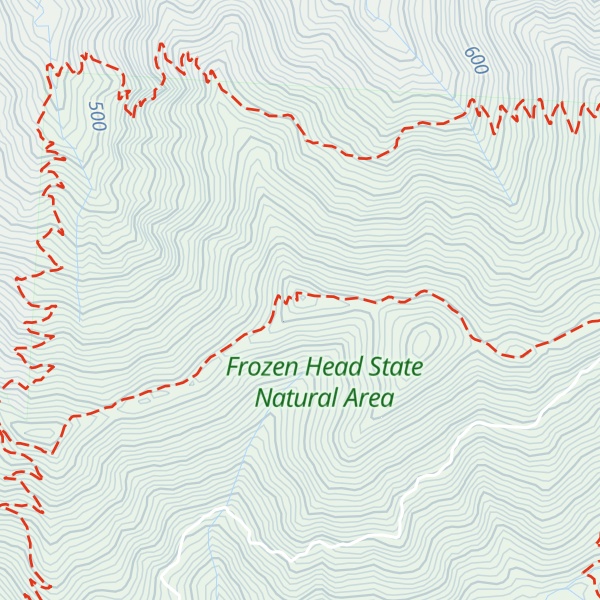 Map of Jury Ridge