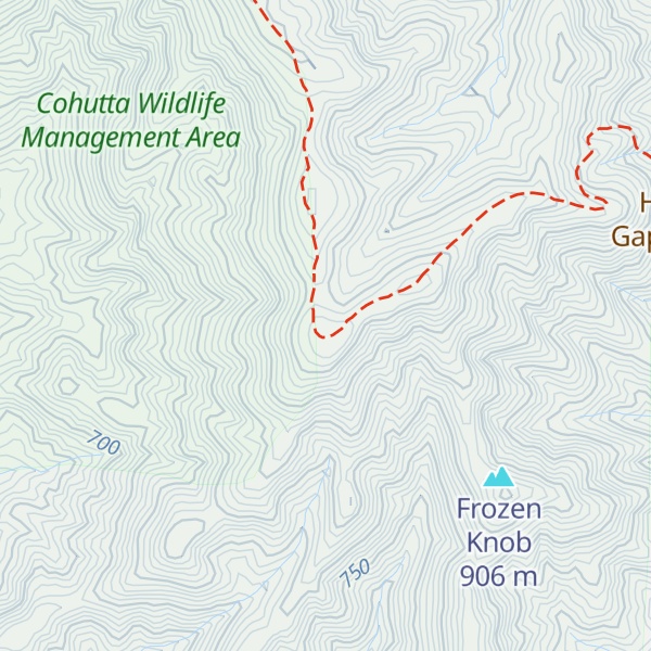 Map of Fowler Mountain