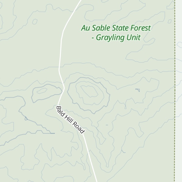 Map of Bald Hill