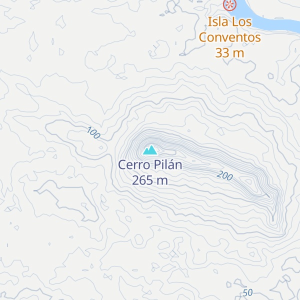 Map of Cerro Pilán