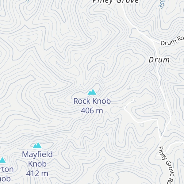 Map of Rock Knob
