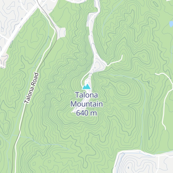 Map of Talona Mountain