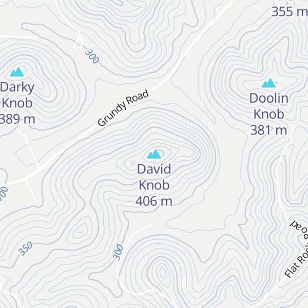 Map of David Knob