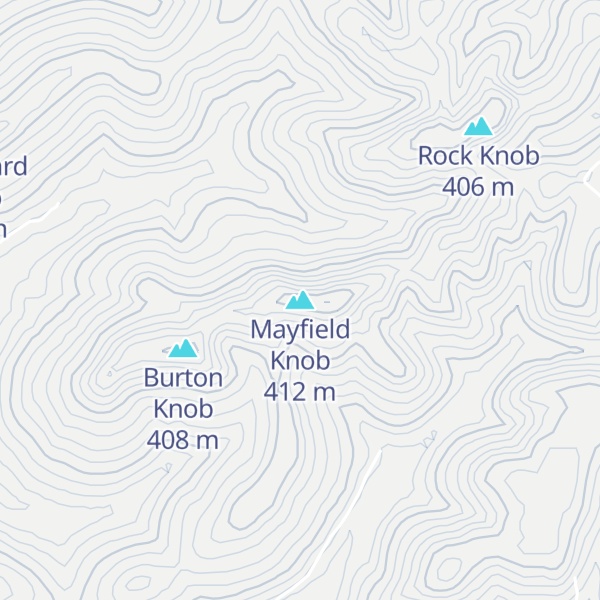 Map of Mayfield Knob
