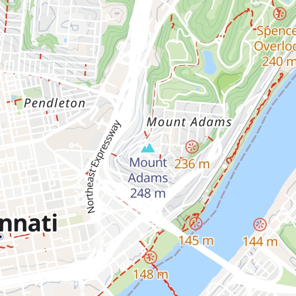 Map of Mount Adams
