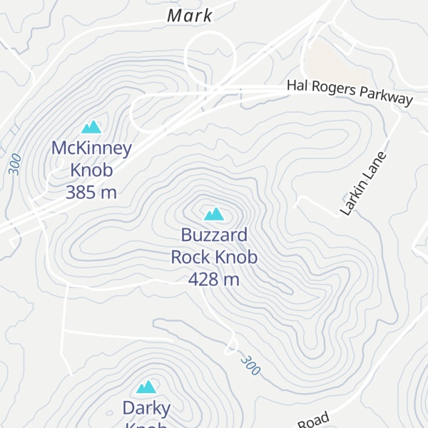 Map of Buzzard Rock Knob