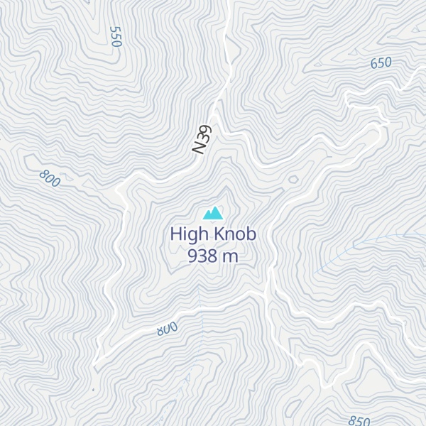 Map of High Knob