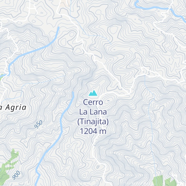 Map of Cerro La Lana (Tinajita)
