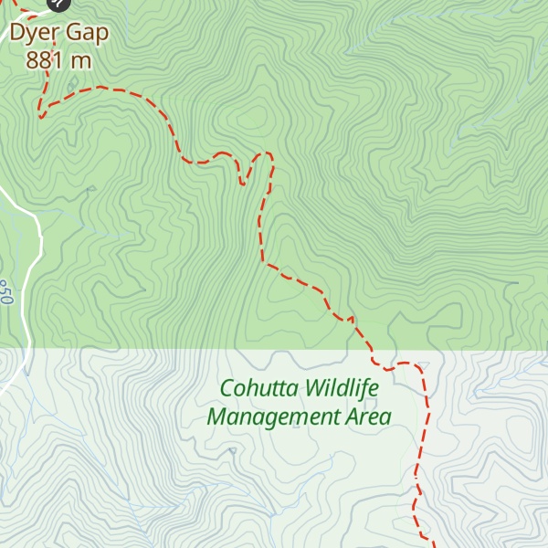 Map of Flat Top Mountain