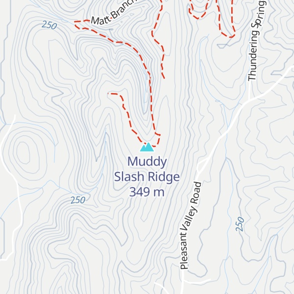 Map of Muddy Slash Ridge