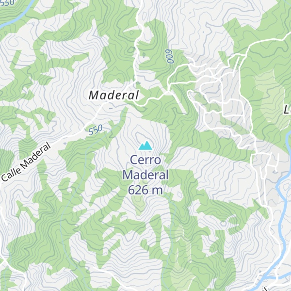Map of Cerro Maderal