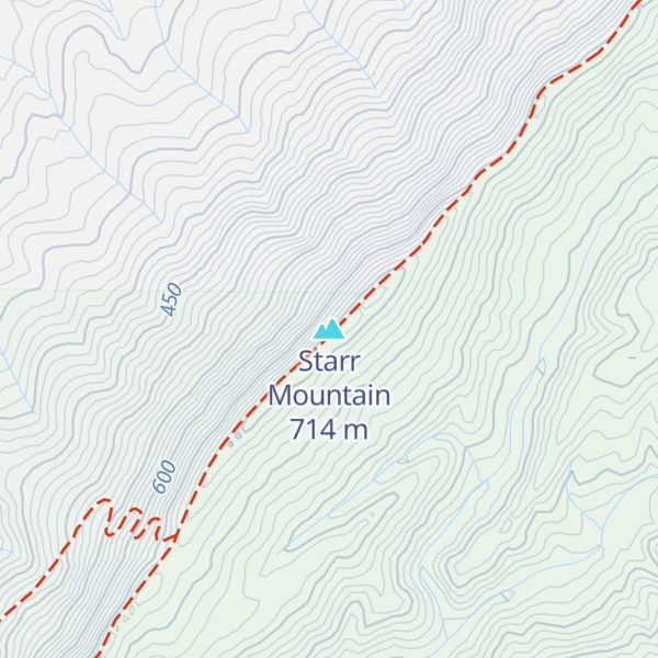Map of Starr Mountain