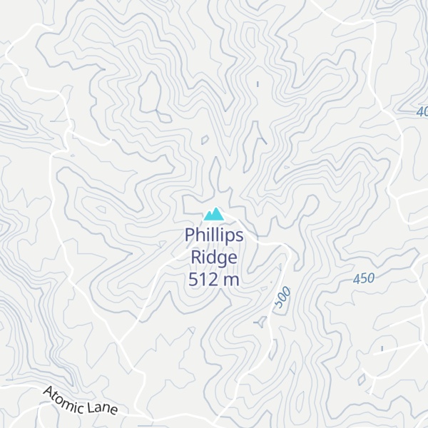 Map of Phillips Ridge