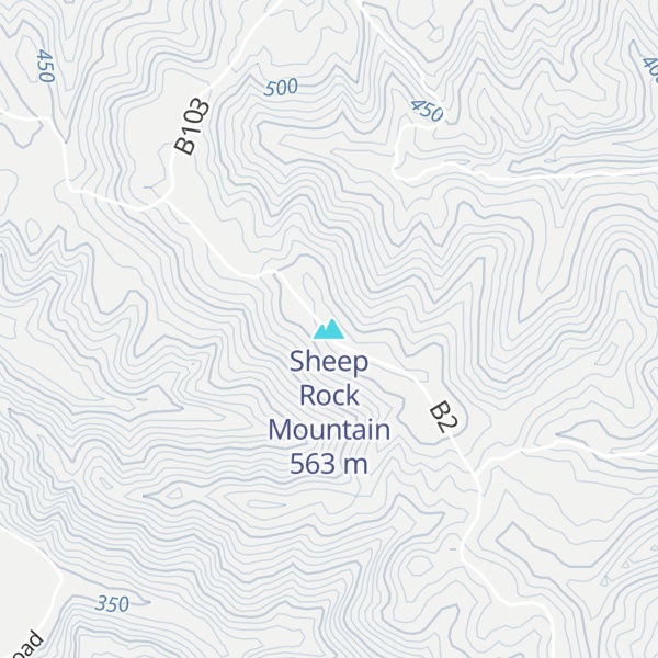 Map of Sheep Rock Mountain
