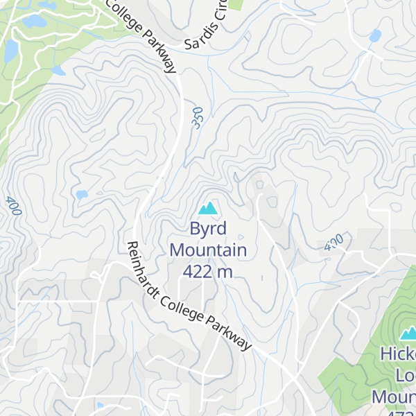 Map of Byrd Mountain