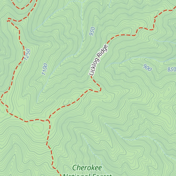 Map of Groundhog Ridge