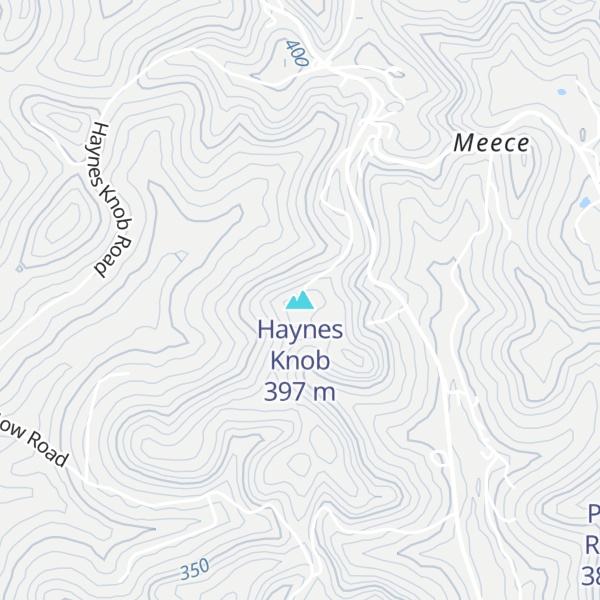 Map of Haynes Knob