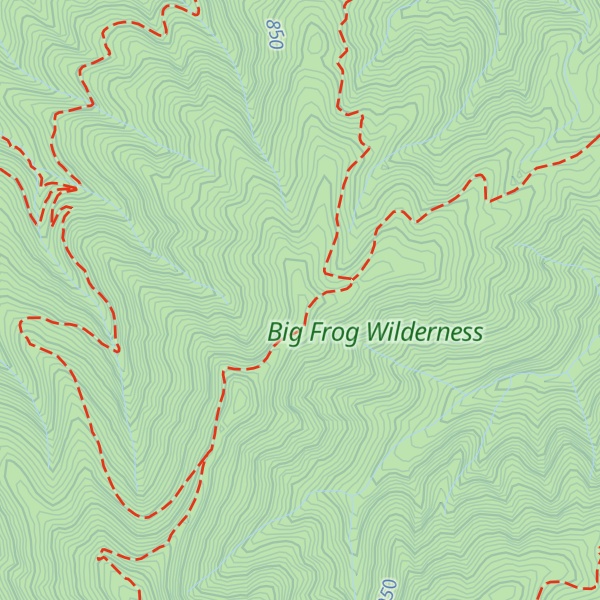 Map of Peavine Ridge