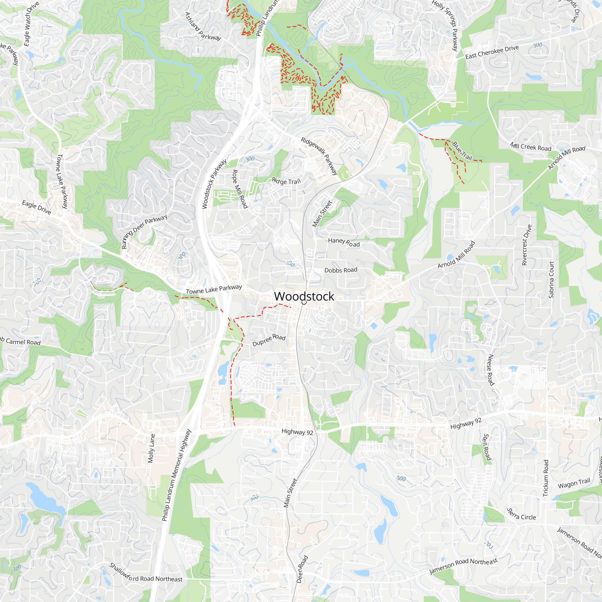 Woodstock Visitors Center map