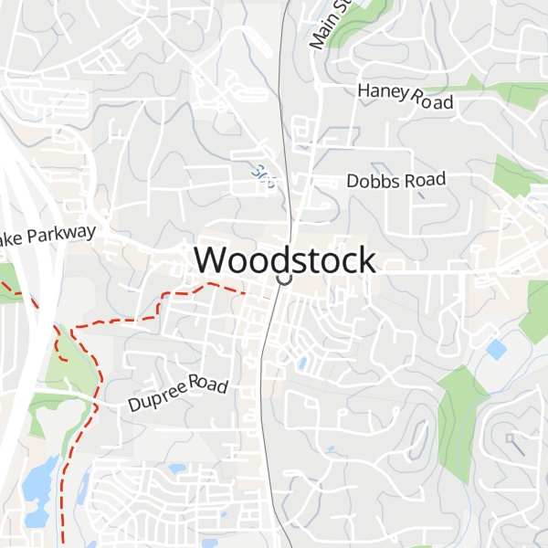 Map of Woodstock Visitors Center