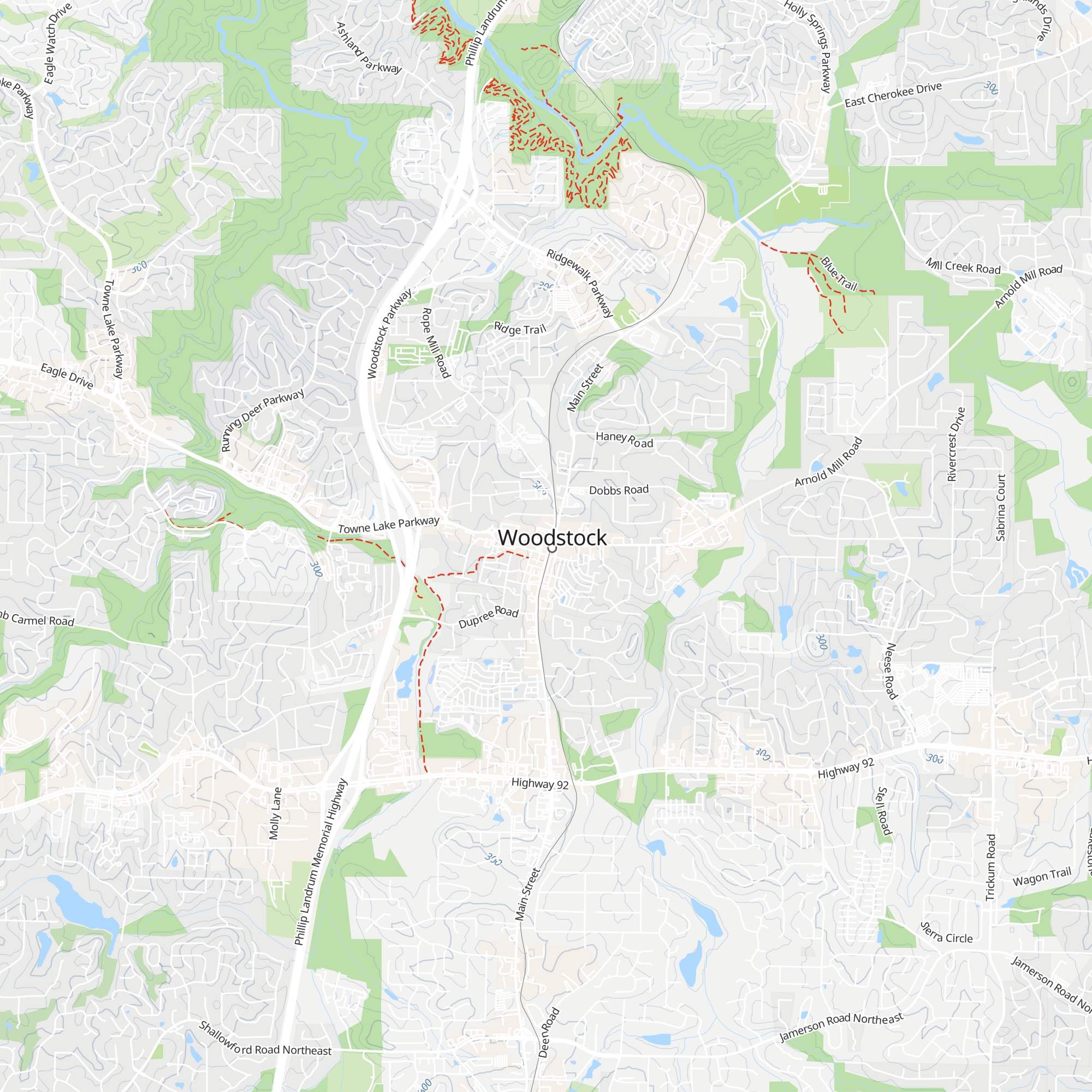 Woodstock Visitors Center map