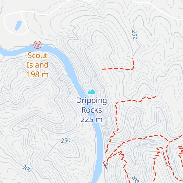 Map of Dripping Rocks