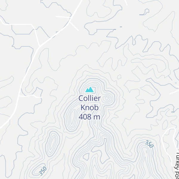 Map of Collier Knob