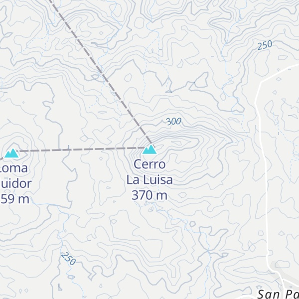 Map of Cerro La Luisa