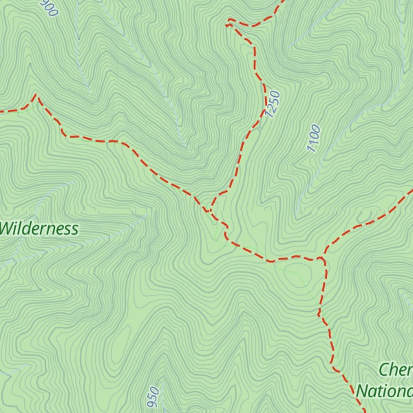 Map of Big Frog Mountain