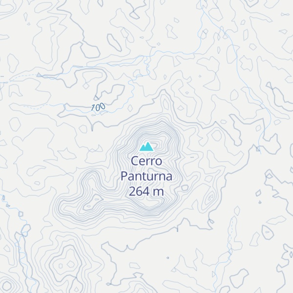 Map of Cerro Panturna