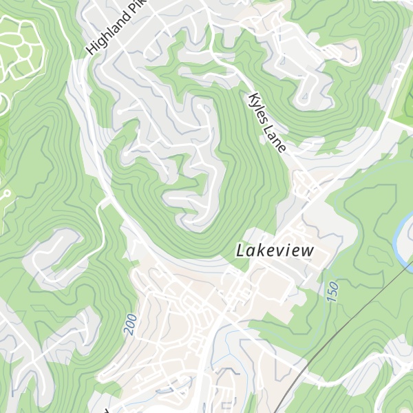 Map of Orchard Hill