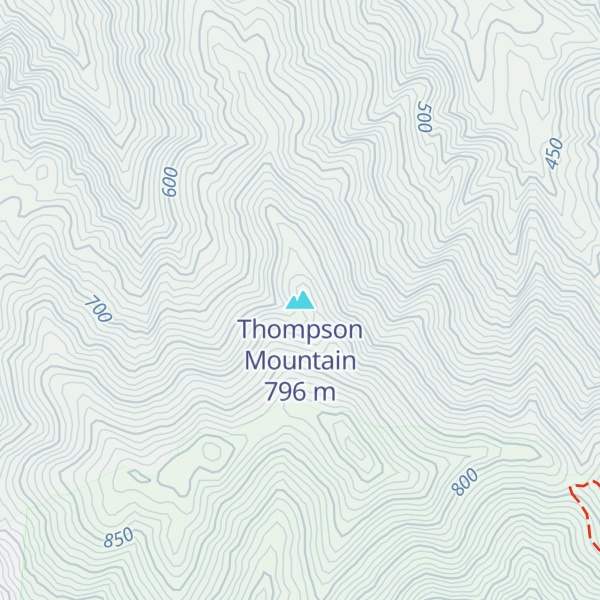 Map of Thompson Mountain