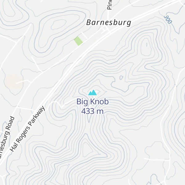 Map of Big Knob