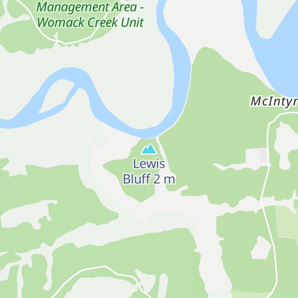 Map of Lewis Bluff