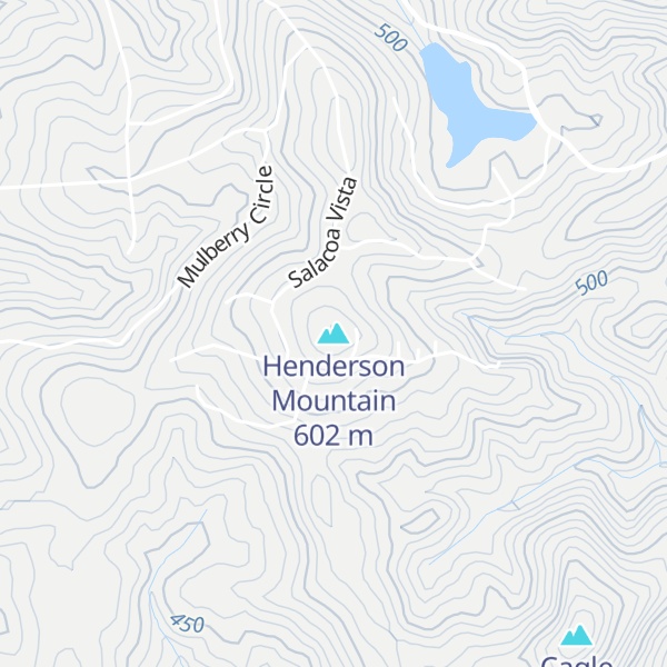 Map of Henderson Mountain