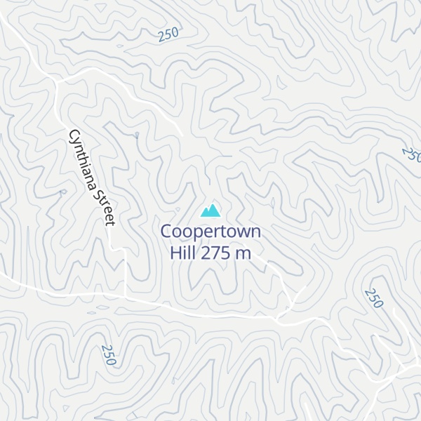 Map of Coopertown Hill