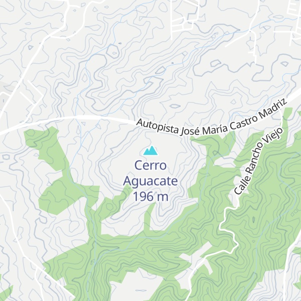 Map of Cerro Aguacate