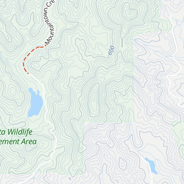 Map of Indian Grave Knob