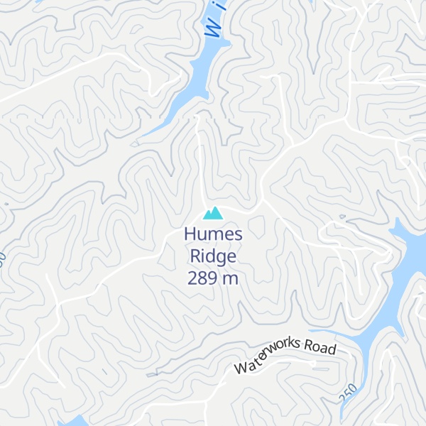 Map of Humes Ridge