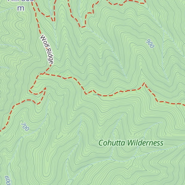 Map of Fork Ridge
