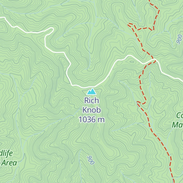 Map of Rich Knob